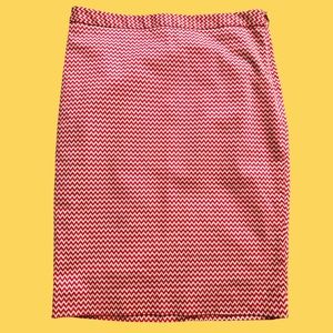 The Limited Chevron Pattern Print Pencil Skirt